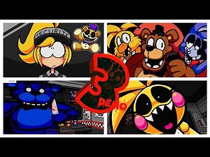 Five Nights at Frickbear's 3 Demo Full Walkthrough All Endings, All Animatronics, All Jumpscares