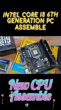 i3 6th generation pc build | New cpu assemble✅ intel core i3 6th generation pc assemble #pcbuild2025