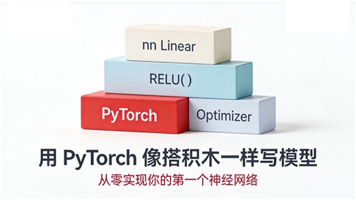 【PyTorch深度学习速成班】零基础也能秒懂！从张量操作到CNN/RNN实战，手把手带你跑通第一个AI模型！学生党/转行党闭眼入！