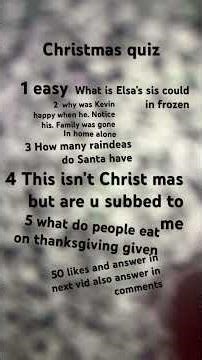 #christmas quiz