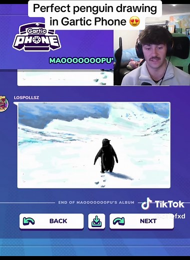 Perfect Penguin Drawing in Gartic Phone