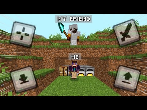 MCPE 1v1 MANHUNT But My Goal is to find DIAMONDS || Noobeez