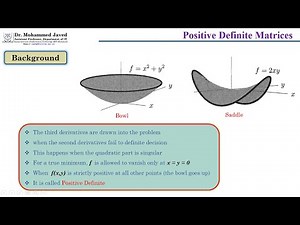 Positive Definite Matrices Video Lecture