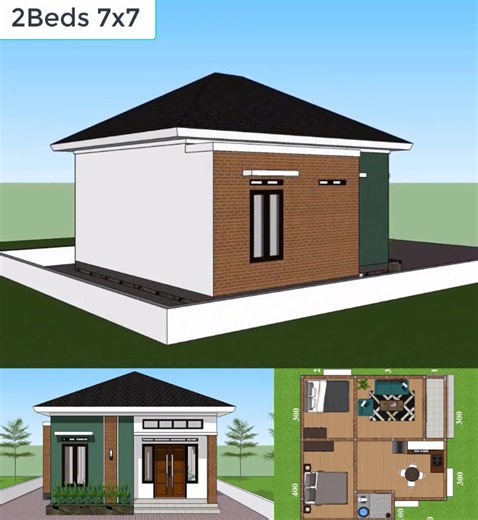 96K views · 1K reactions | 23x23 Simple House Plans | Just 4you | Facebook