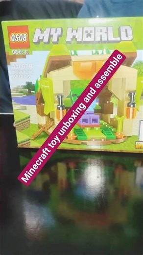 Minecraft toy unboxing and assemble⛏️#shorts#toy#minecraft #gaming#shortvideo