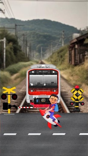 KRL train EA207 stopped, there is a Fizi rocket about to pass!