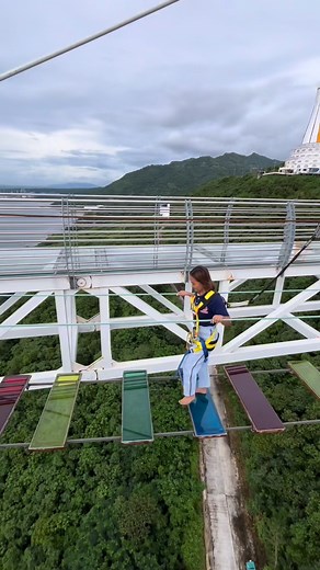 “Let’s try the newest attraction in monte maria batangas. the bungee jumping and the rainbow bridge”👌🫶 Montemaria Batangas-by Fluvion Real Estate Devt. Inc. #miracleglasswalk #MonteMariaShrineBatangas #rainbowbridge #bunjeejumping #fypシ゚ #batangas | Angelica Mae Alea