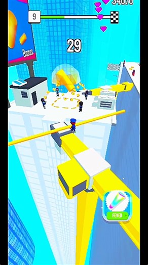 Roof Rails Gameplay Level 13 |BestAndroid Game| Perfect Run & Tricks #shorts#gaming