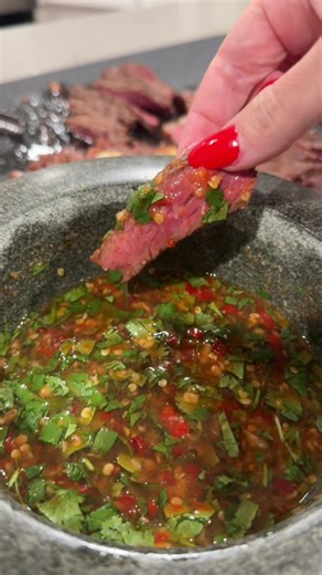 If you’re not eating steak with some jeow, wydddd?? #fyp #steaktiktok #fishsauce #recipesoftiktok #recipes