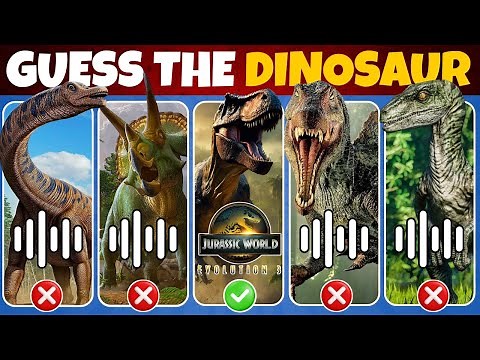 Guess the Jurassic World Evolution 3 Dinosaur by Sound & Shadow | Ultimate Dino Quiz