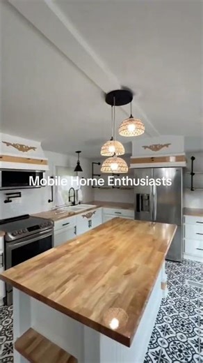 1970's mobile home has completely changed from when we got it! #mobilehome