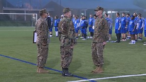 Brevard College football team on hand to see coach promoted