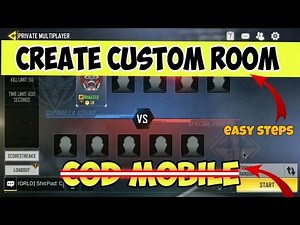 how to create custom room in call of duty mobile || private room