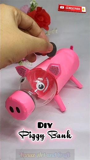 Diy piggy🐷Bank|how to make a coin bank at home #shorts #shortsfeed #shortsvideo #reuse #piggybank