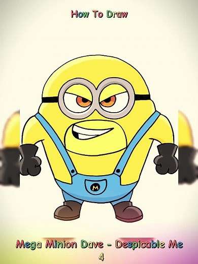 Learn How to Draw Mega Minion Dave from Despicable Me 4