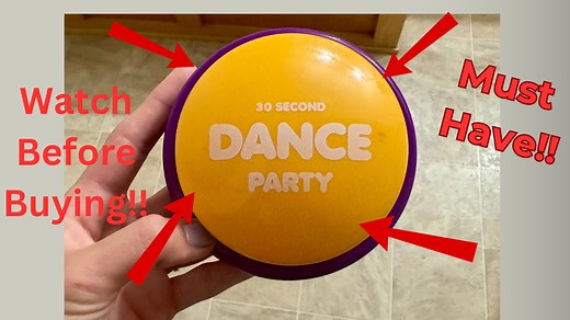 Watch Review - 30 Second Dance Party Button with 5 Songs on Amazon Live