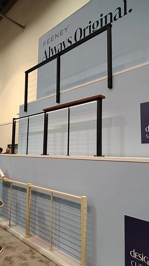 Feeney Inc. came through with their new #DockRail #designrailkits #modernlighting & #blackcable great showing! | Deck & Rail Supply