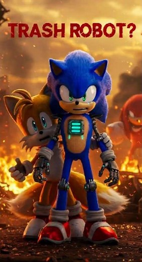 Tails adopts a baby Sonic robot... and Knuckles regrets it