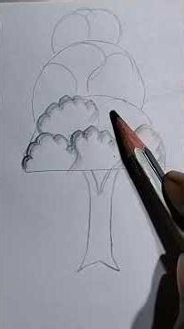 Easy tree drawing #drawing #drawing4kids #art #stepbystep #sketch #easy #painting