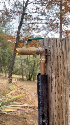 using pex underground to relocate a hose bib