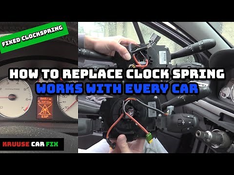How to replace CLOCK SPRING and AIRBAG - B1915 ERROR CODE - WORKS ON ALL CARS