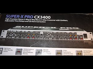 How to avoid burning your loudspeakers Behringer Super-X PRO CX3400 x-over