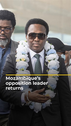 50K views · 805 reactions | Mozambique’s main opposition leader Venancio Mondlane returned to the country on Thursday from self-imposed exile and declared himself president as his supporters clashed with police in Maputo. | Al Jazeera English | Facebook