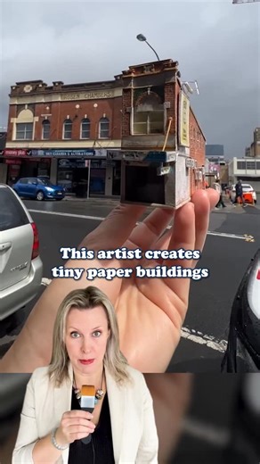 Josie Lewis | Tiny paper buildings with real grime energy. 🏙️✂️⁠ @mylyn_eat_zombie Artist: Mylyn Nguyen #arthistory #artist | Instagram