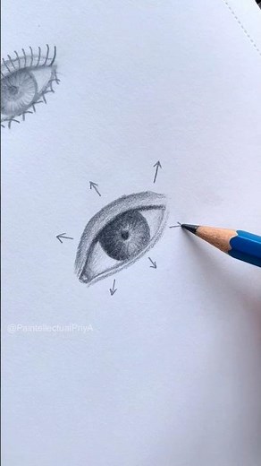 Easiest Eyelashes Drawing Tutorial 👀😱 #shorts