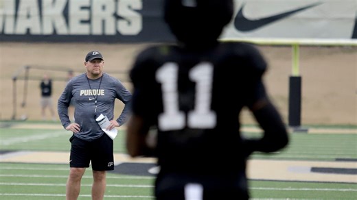 Purdue football coach Barry Odom highlights spring camp progress