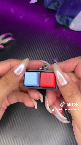 The most satisfying part… adding the hardware to these custom keyboard fidgets ⌨️✨ One tiny click at a time and they’re officially ready to clack. Who else loves the little assembly moments? #FidgetToys #OddlySatisfying #CustomFidgets #FidgetTok #ASMR