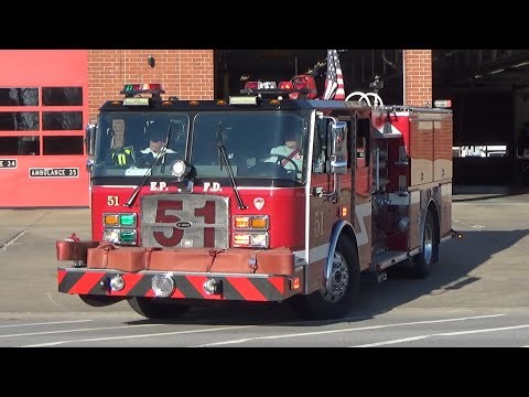 Evergreen Park IL Fire Department Engine 51 Responding
