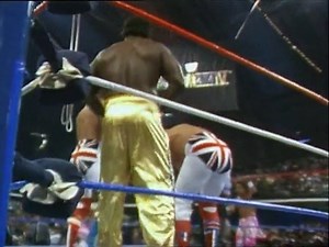 WWF Wrestlemania IV - The British Bulldogs & Koko B. Ware Vs. The Islanders & Bobby Heenan