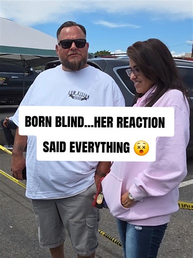 The reaction at the end got us 😂😳 #blind #blindtok #classiccars #lowrider #newmexico