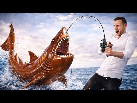 I turned a Giant Shark into Chocolate!