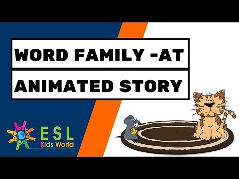 Word Family -at | Animated Story for ESL | Word Families _at