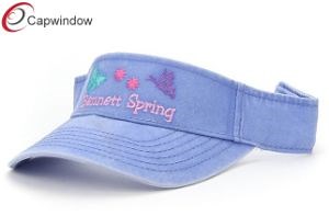 [Hot Item] Custom Embroidered Polyester Sun Visor Hat for Outdoor Activities