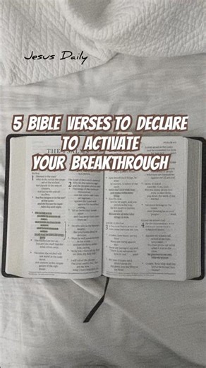 5 BIBLE VERSES to speak for immediate breakthrough | Speak God’s word | Jesus Daily