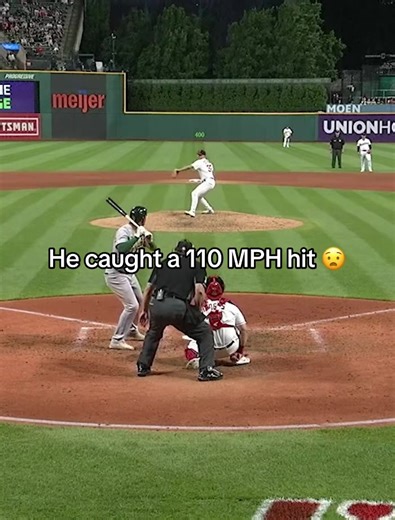 Unbelievable 110 MPH Baseball Hit!