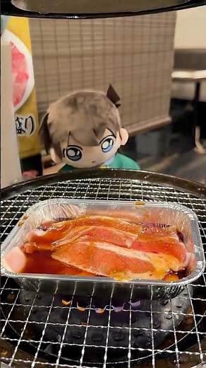 柯南x牛角燒肉聯名🔥火超大以為要有命案｜真実はいつもひとつ牛角 #名探偵コナン #detectiveconan #ハイウェイの堕天使 #牛角焼肉
