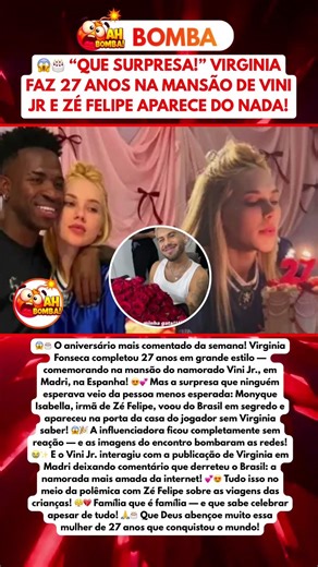 VIRGINIA FONSECA FAZ 27 ANOS EM MADRI NA CASA DE VINI JR