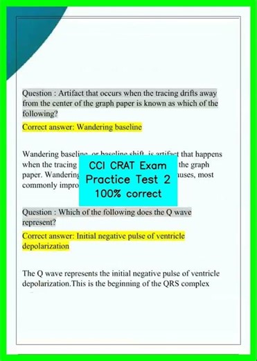 CCI CRAT Exam Practice Test 2 100% correct video