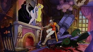 The absolutely brilliant Don Bluth animation from the rare and extremely difficult DRAGON'S LAIR 2 These are the Alice in Wonderland and Eden Heaven and Hell segments