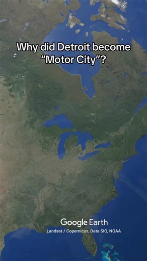 Why and how did Detroit become “Motor City”? #geography #fyp #usa #canada #detroit | Urban Atlas