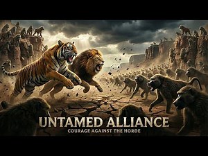 Tiger & Lion vs 1000 Baboons | The Wildest Battle Ever Caught