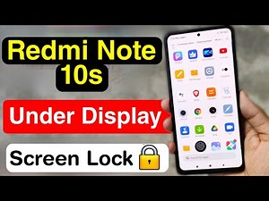 How to Set Redmi Note 10s in Display Fingerprint | Redmi Note 10s Display Fingerprint Screen Lock