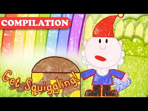 How to Write the Letter I and Draw a Gnome | Get Squiggling! | HD Compilation