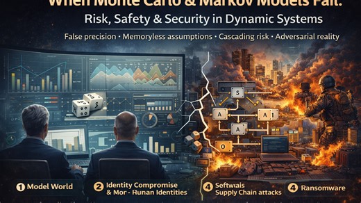 When Monte Carlo & Markov Models Fail: Risk, Safety & Security in Dynamic Systems
