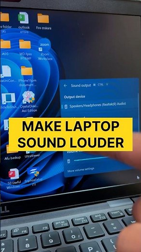 How to Make Your Laptop Sound 10X Better on Windows 11! #pctips #shorts