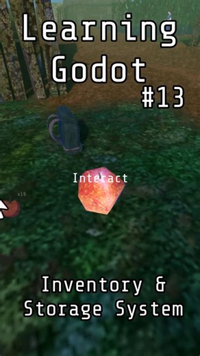 Learning Godot - Inventory & Storage System #shorts #godot #gamedev #devlog